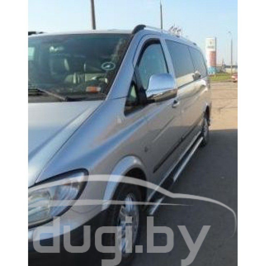 Пороги Mercedes Benz Vito труба с листом Ø60 (широкие)